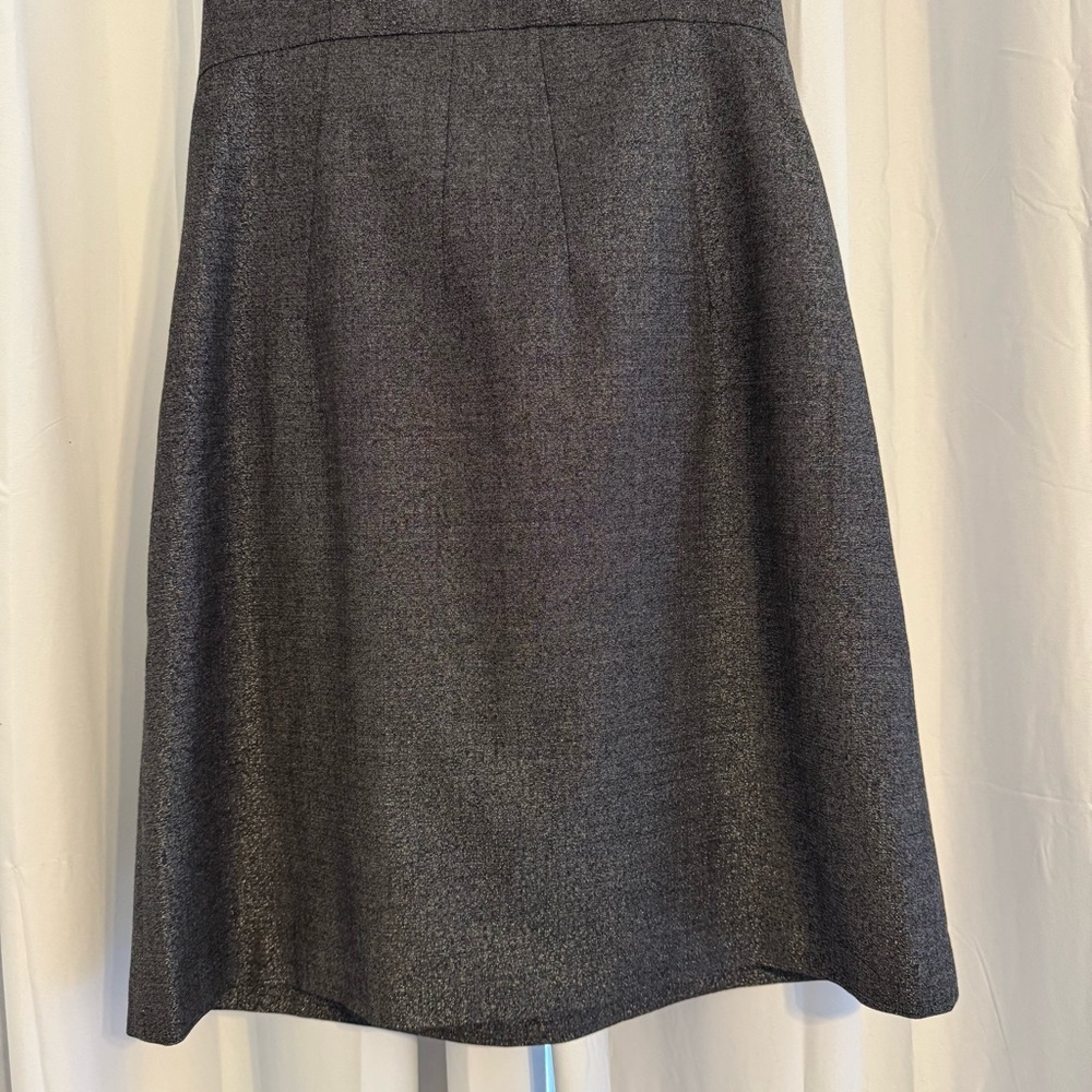 Theory Mica Conie Strapless Shimmer Wool Blend Cocktail Dress Women’s 12 - Picture 7 of 11